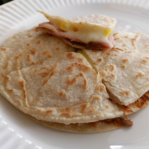 Nummy Recipe Ham & Cheese Quesadillas with a kick BerryMoments